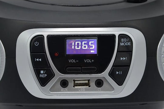 Roadstar CDR-365U Tragbares Radio-CD-Spieler mit CD / MP3 / USB / Radio in Silber