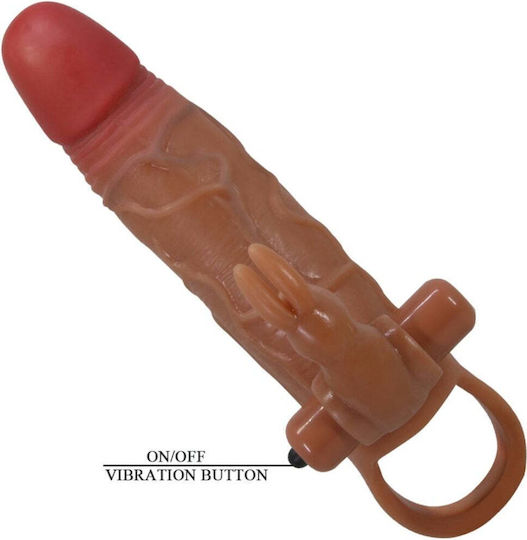 Manson Realistic Penis Extension Prominent Veins 10 Vibration Modes Testicle Ring Clitoral Stimulation Safe Material