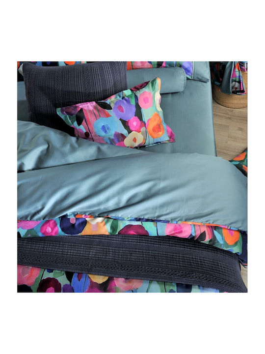 Down Town Home Louis Bed Sheets Set Single 175x255cm Green 3 Pieces