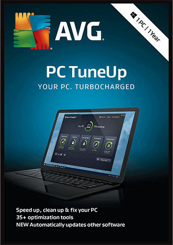 AVG TuneUp 2021 Английски с Електронен лиценз за 1 Потребител и 1 Година употреба