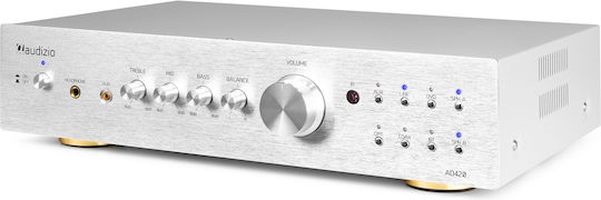 Audizio AD420A Integrierter Hi-Fi-Verstärker Stereo 110.114 Silber