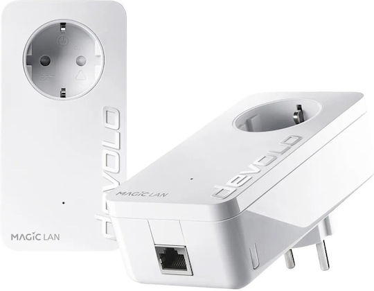 Devolo Magic 1 LAN 1-1-2 Powerline Dual Kit Wired and Gigabit Ethernet Port