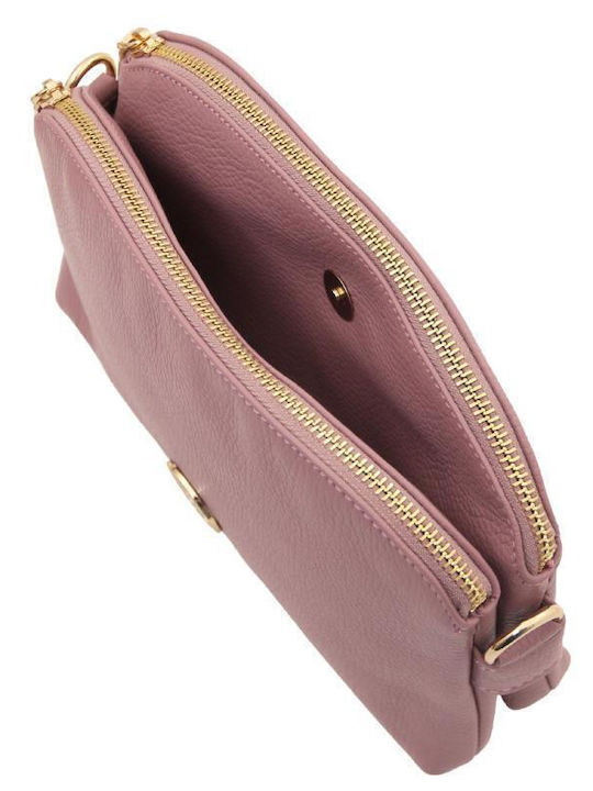 Leather Women's Shoulder Bag Lilac