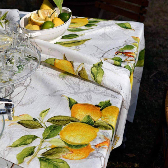 Tessitura Toscana Telerie Limoncello Λευκό 85x85εκ.