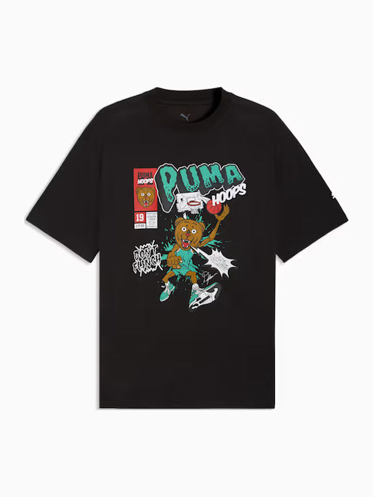 Sportliches Kurzarm T-Shirt Schwarz