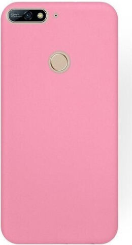Senso Back Cover Din Silicon Roz Huawei Y7 2018/Y7 Prime 2018