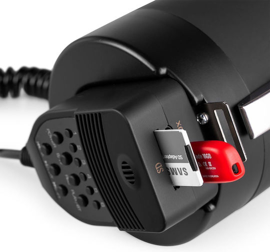 Vonyx Megafon Putere 75W cu Înregistrare vocală Player MP3 USB și Tonuri de sunet