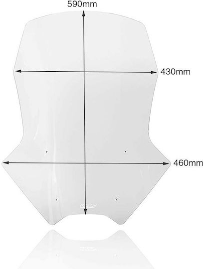 WRS Transparentes Visier Motorrad Touring für Honda Forza 750 2021 HO045T