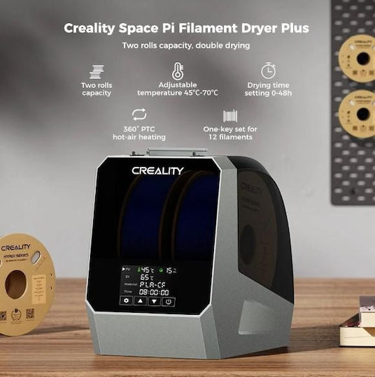 Filament Dryer Creality Space Pi Plus Filament Dryer Dry Box 2 Filaments Adjust 40-70c One-key Set 12 Types