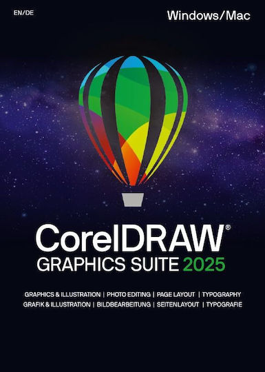 Софтуер Coreldraw Graphics Suite 2025 Box Win Mac Cdgs2025mlmbeu