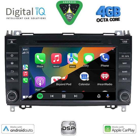 Digital IQ Ηχοσύστημα Αυτοκινήτου για Mercedes-Benz Sprinter / Vito / Viano 2007-2019 (Bluetooth/USB/WiFi/GPS/Apple-Carplay/Android-Auto) με Οθόνη Αφής 8"