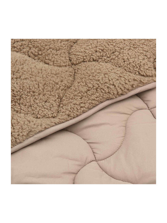 vidaXL Decke Vlies Übergröße 220x240cm Taupe