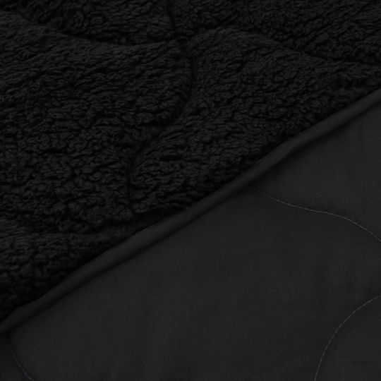 vidaXL Super-Queen 220x240cm Schwarze Decke vidaXL Super-Queen 220x240cm Schwarze Decke