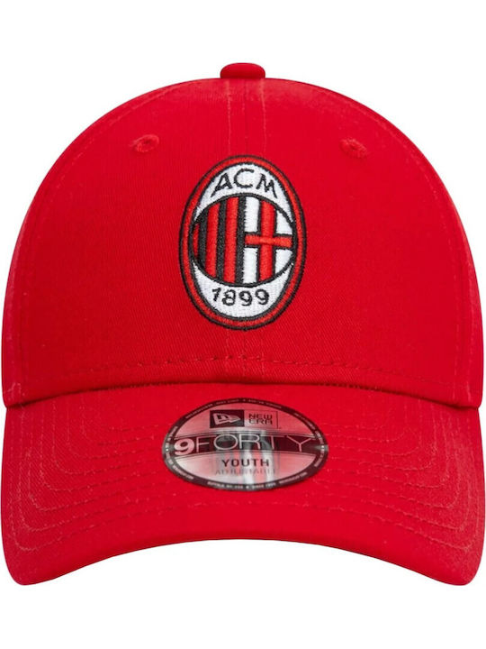 New Era Palariu Copii Jockey Tesatura Ac Milan Roșie