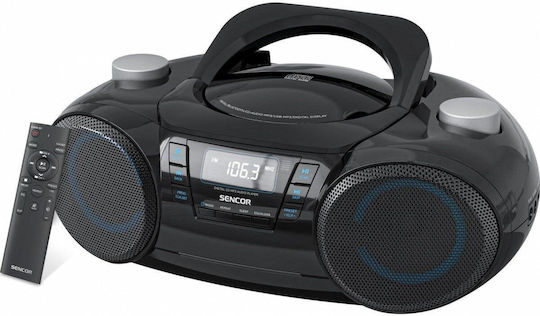 Sencor Sistem Audio Portabil cu USB Bluetooth Radio în Culoare Negru