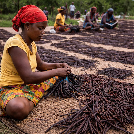 Natürliche Bourbon Vanille Madagascar Pulver 5 g