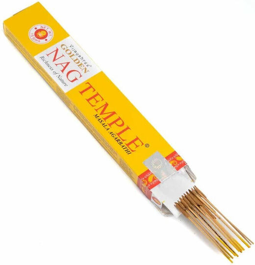 Golden Nag Temple Vijayshree Masala Agarbathi Incense 15g Home Fragrance Sticks