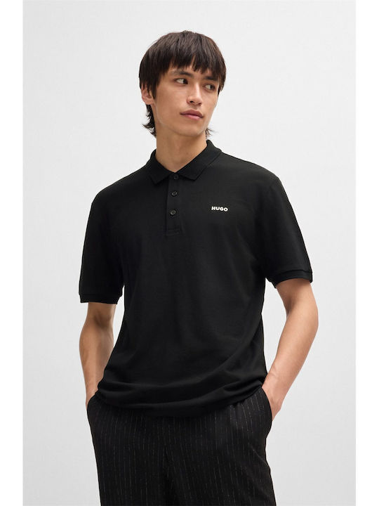 Hugo Donos222 Polo T-shirt Μαύρο
