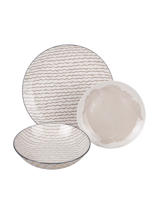 Villa D'Este White Porcelain Dinnerware Set 18pcs