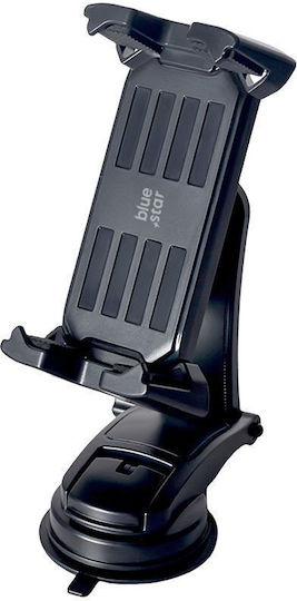 Blue Star Βάση Κινητού Αυτοκινήτου με Ρυθμιζόμενα Άγκιστρα Μαύρη