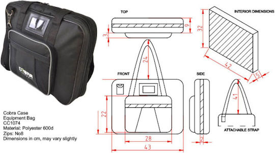 Cobra Pro Cc1074 Controller Mixer Bag 43 X 33 X 7 Cm Cc1074