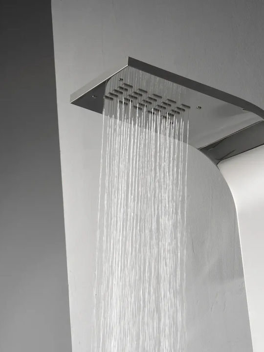 H2O Duschsäule Silber