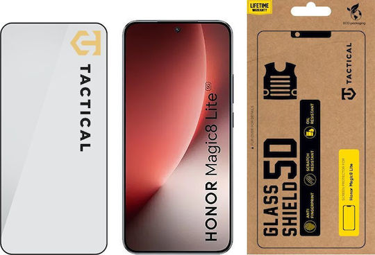 Tactical 5D 0.33 мм Закалено Стъкло Honor Magic8 Lite