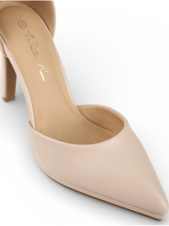 Heels with Strap Beige