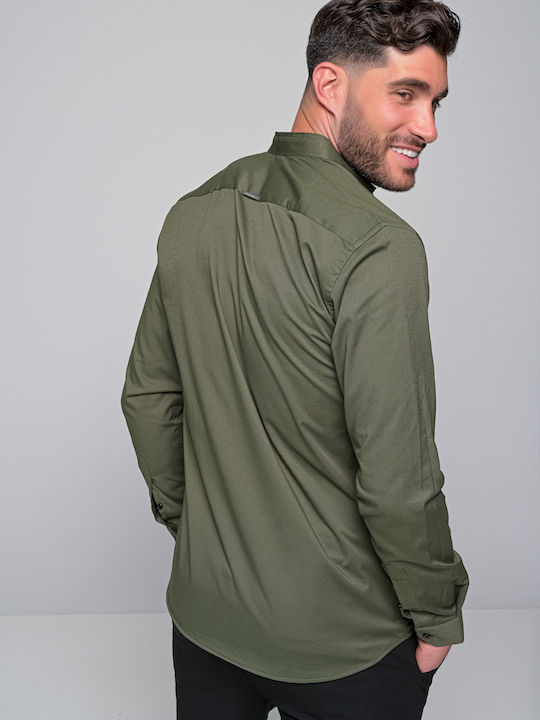 Hernando Long Sleeve Shirt in Regular Fit Khaki