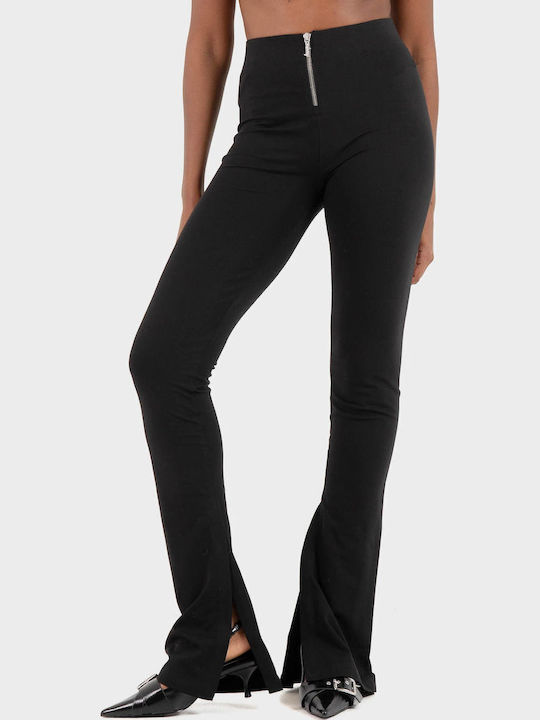 Women's Fabric Trousers Black