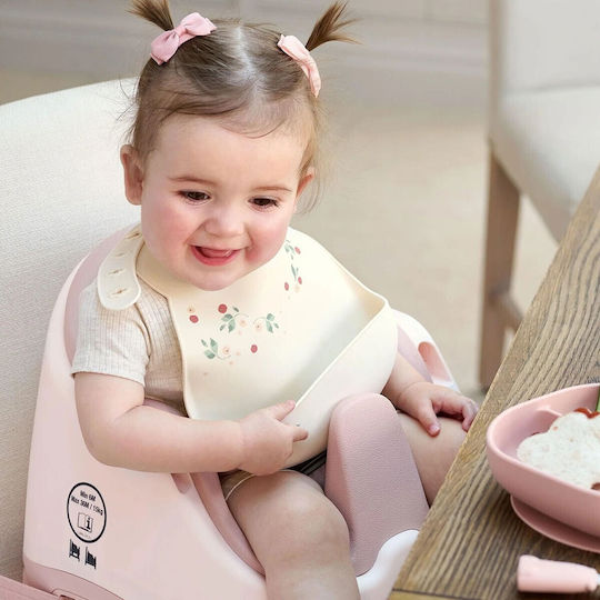 Mamas & Papas Babici Pentru Bebeluşi Impermeabilă Din Silicon Cu Buton Alb-Crem 2 Bucăţi