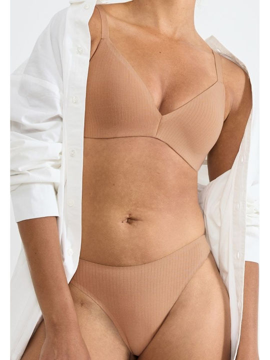 Feel Beige Bra Push Up without Underwire