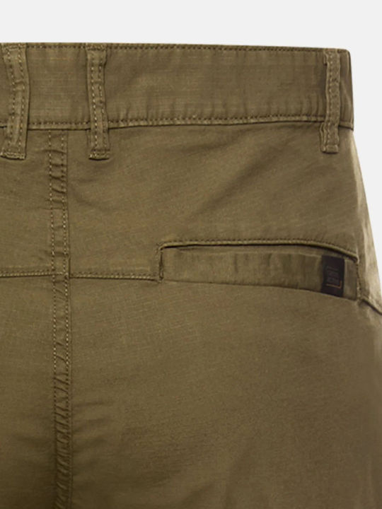 Cargo Elastic Trousers in Relaxed Fit Olive