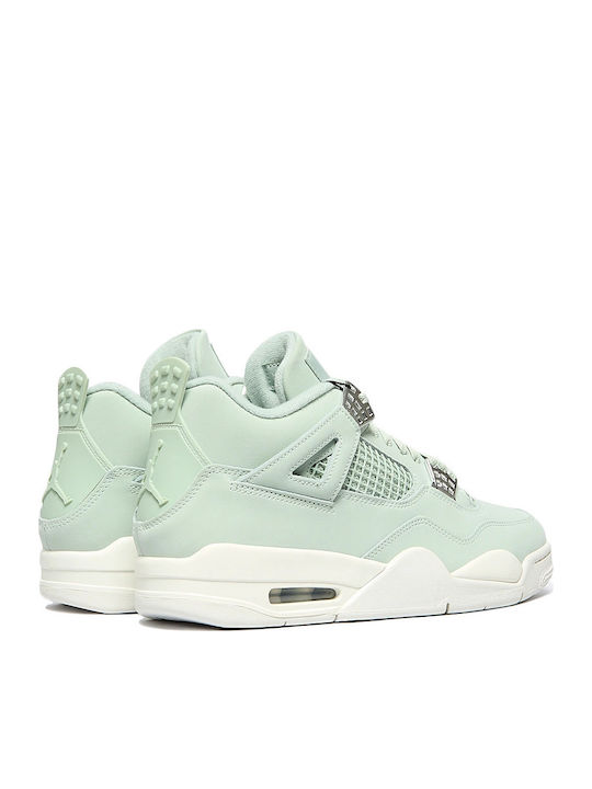 Air  4 Retro Дамски Сникърси Seafoam / Sail-Сребърни