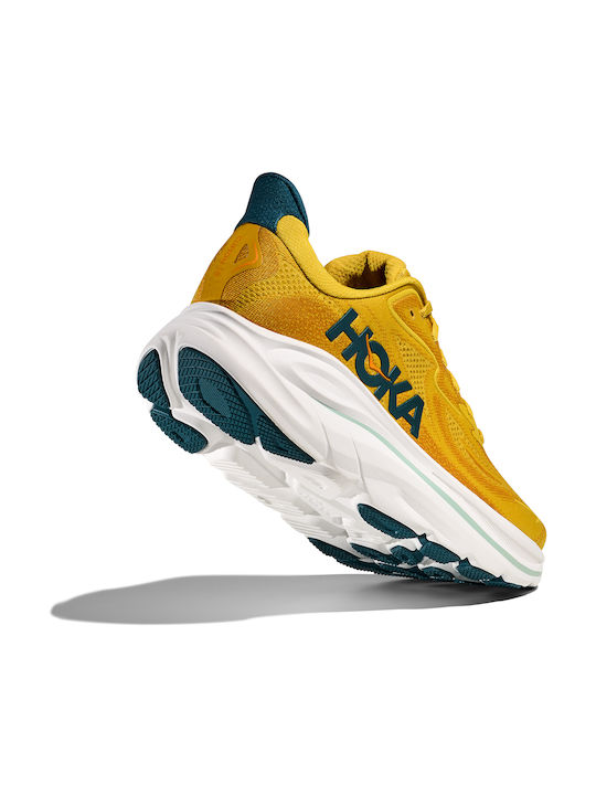 Clifton 10 Men's Sport Shoes Running Yellow Gold / Tidal Wave