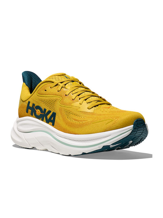 Clifton 10 Men's Sport Shoes Running Yellow Gold / Tidal Wave