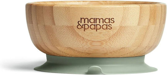 Mamas & Papas Σετ Φαγητού από Bamboo με Αντιολισθητική Βάση Πράσινο 5τμχ
