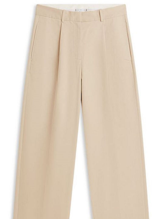 Γυναικείο Υφασμάτινο Παντελόνι Beige