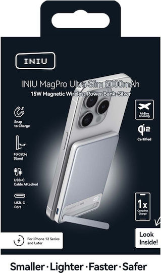 Iniu Power Bank 5000mAh Silber