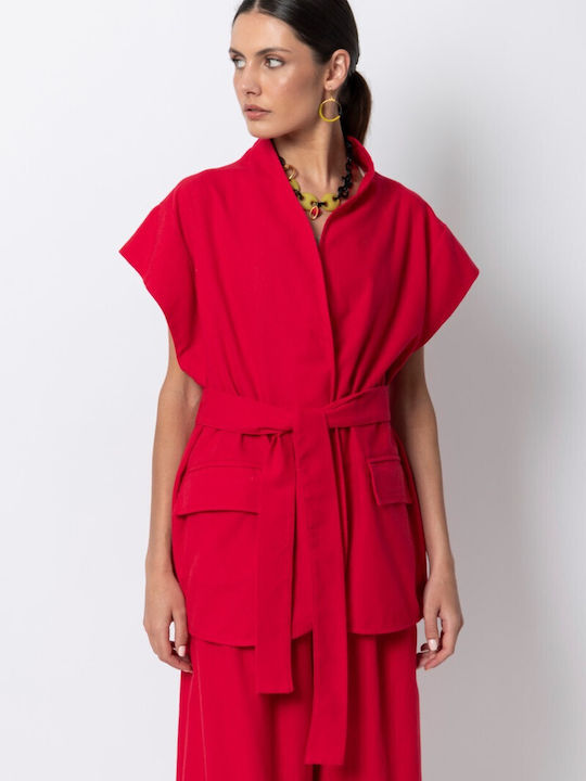 Red Women's Vest