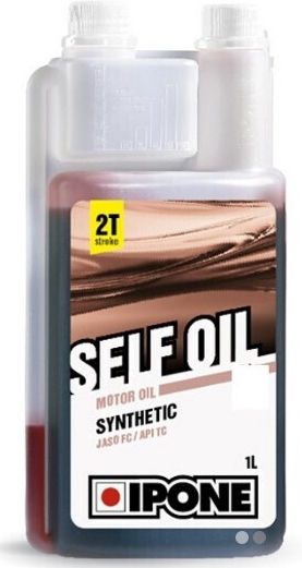 Lubricant 2T Semi-Synthetic Self Oil Semi Synth Essential Strawberry Scent 1l Ipone