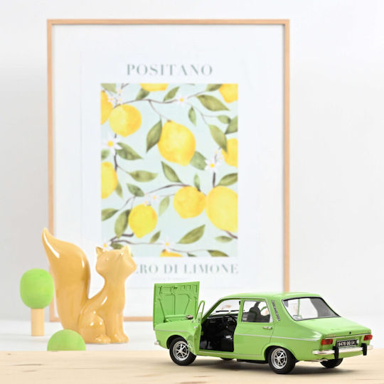 Renault 12 Ts 1973 Light Green Model Car 1:18 Norev