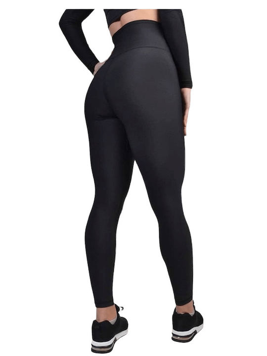 Training Women's Leggings Firming High Waist Push Up Black