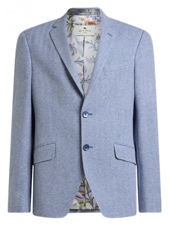 Sommer Herrenanzugsjacke Blau