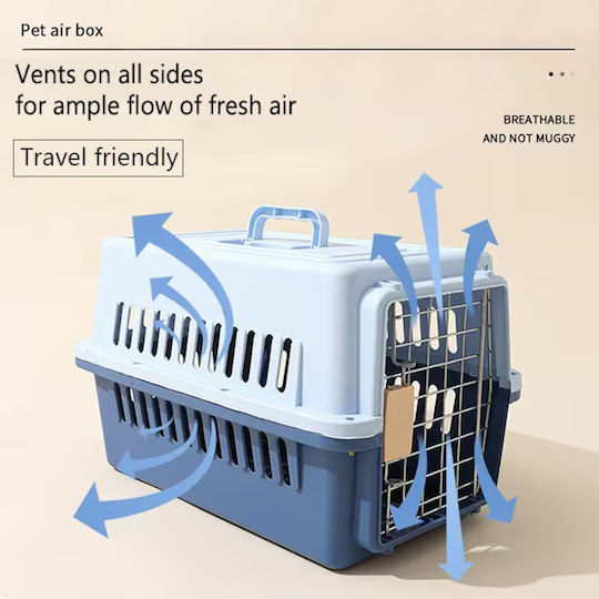 Cușcă De Transport Pentru Câini Gri 48x32x29.5cm