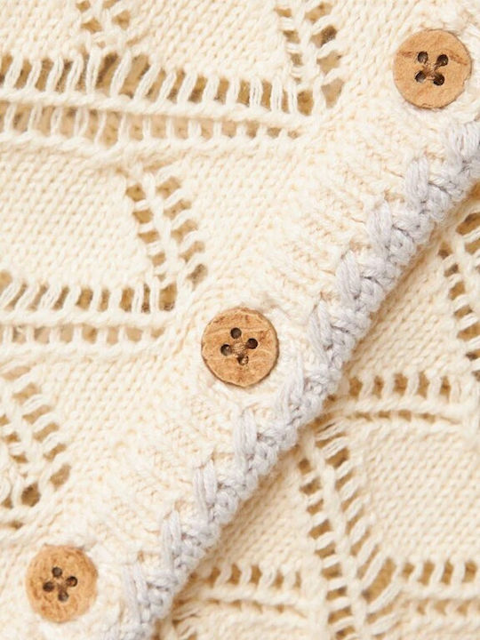 Kids Cardigan Knitted Beige