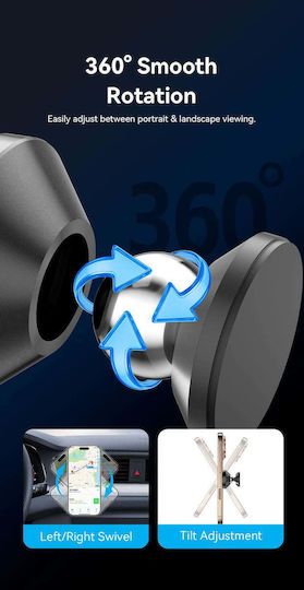 Vention Car Mobile Mount with Magnet Black