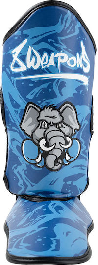 8 Weapons Kids Blue Shin Guards