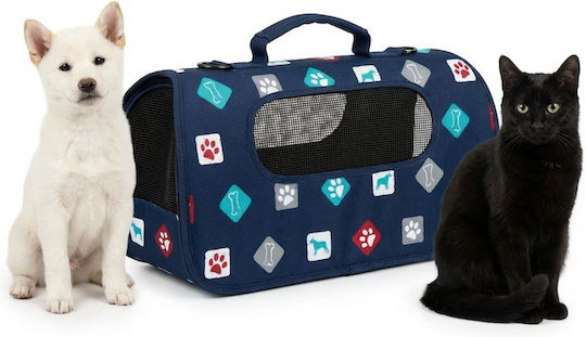 Geantă Pentru Transport Câine/Pisică Albastră L45xL28xÎ27cm