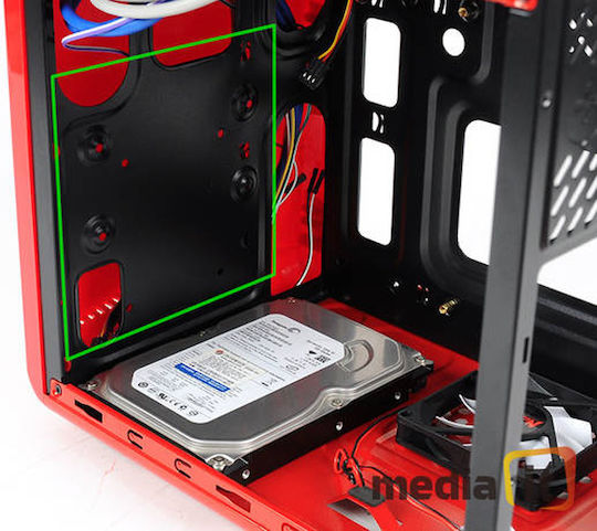 NCORE SC260 Mini Tower Κουτί Υπολογιστή Κόκκινο